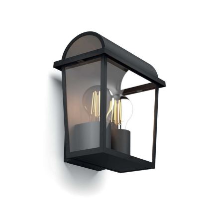 Philips 17235/30/PN - Зовнішній настінний світильник HARVEST MyGarden 2xE27/42W/230V IP44