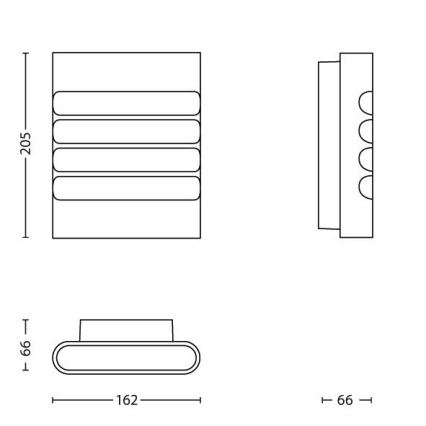 Philips - Зовнішнє світлодіодне освітлення 1xLED/3W/230V IP44