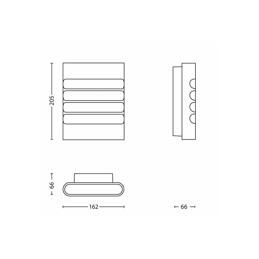Philips - Зовнішнє світлодіодне освітлення 1xLED/3W/230V IP44