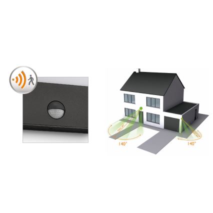 Philips - Зовнішнє світлодіодне освітлення з датчиком 1xLED/3W IP44