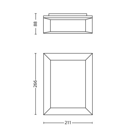 Philips - Уличный настенный светильник 1xLED/6W/230V IP44