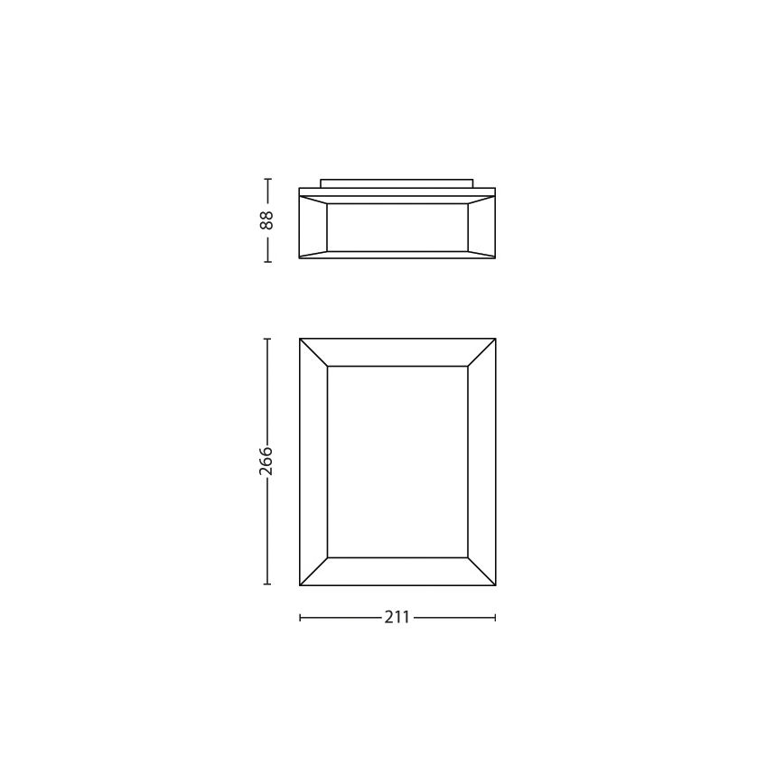 Philips - Вуличний настінний світильник 1xLED/6W/230V IP44