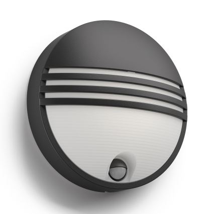 Philips - Вуличний світлодіодний настінний світильник з датчиком 1xLED/6W/230V IP44