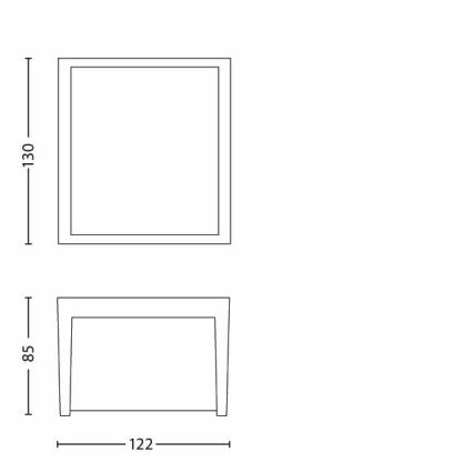 Philips - Вуличний світлодіодний настінний світильник LED/3W/230V IP44 2700K