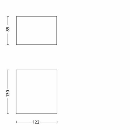 Philips - Уличный светодиодный настенный светильник LED/3W/230V IP44