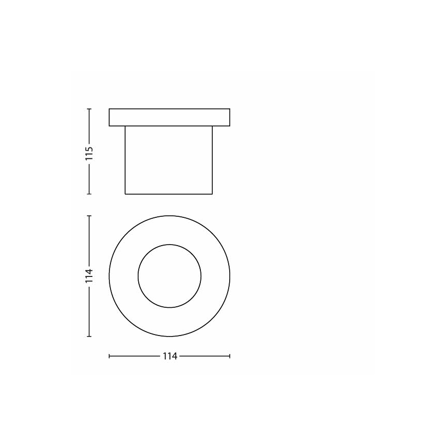 Philips - Вуличний світлодіодний ґрунтовий світильник 1xLED/3W/230V