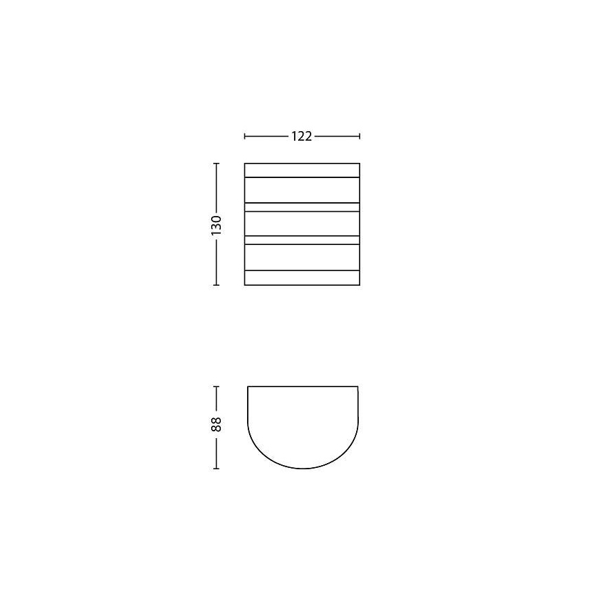 Philips - зовнішній світлодіодний світильник LED, 3 Вт, 230 В, IP44