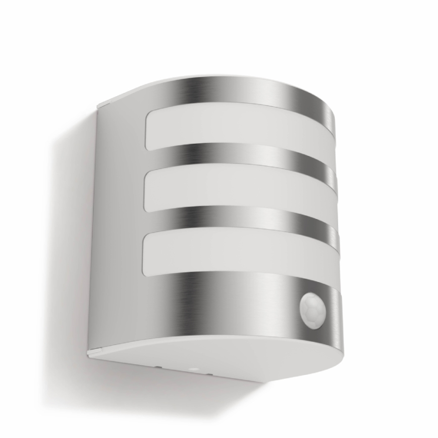 Philips - Уличный светодиодный настенный светильник с датчиком 1xLED/3W IP44
