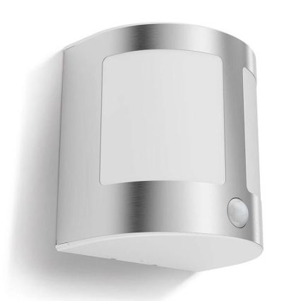 Philips - Уличный светодиодный настенный светильник с датчиком 1xLED/3,5W IP44