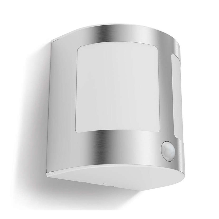 Philips - Уличный светодиодный настенный светильник с датчиком 1xLED/3,5W IP44