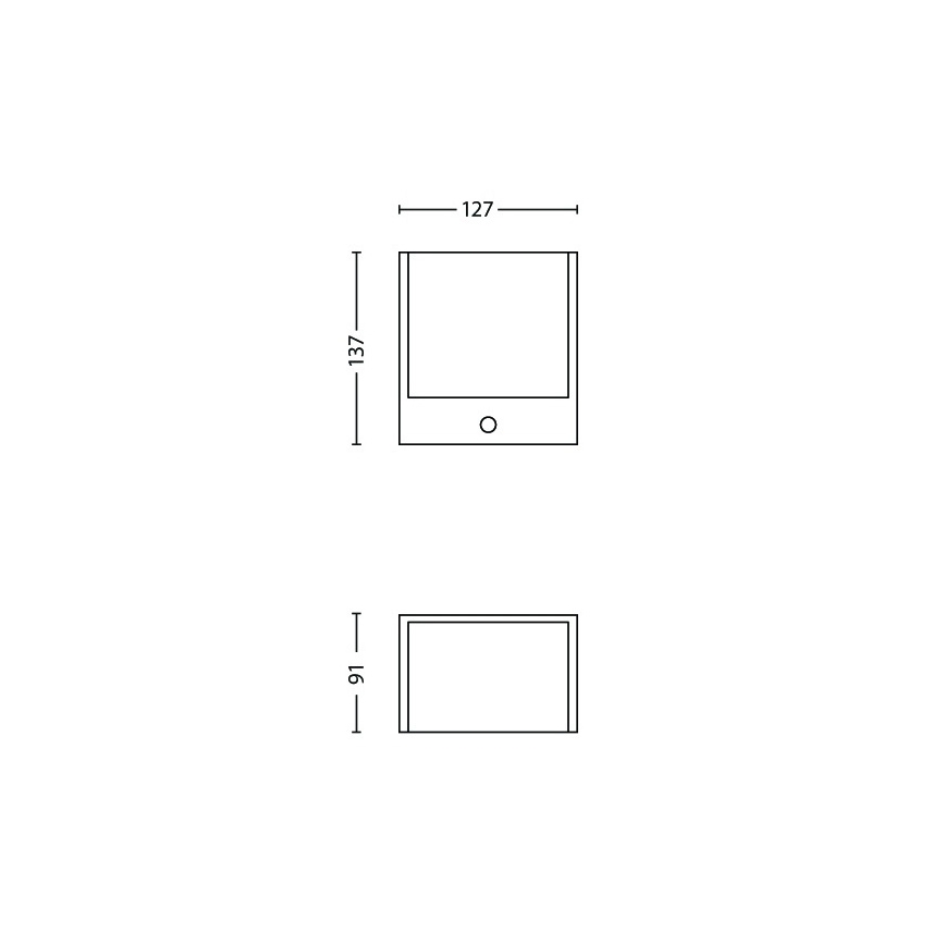 Philips - Світлодіодний вуличний світильник з датчиком 1xLED/3,5W IP44