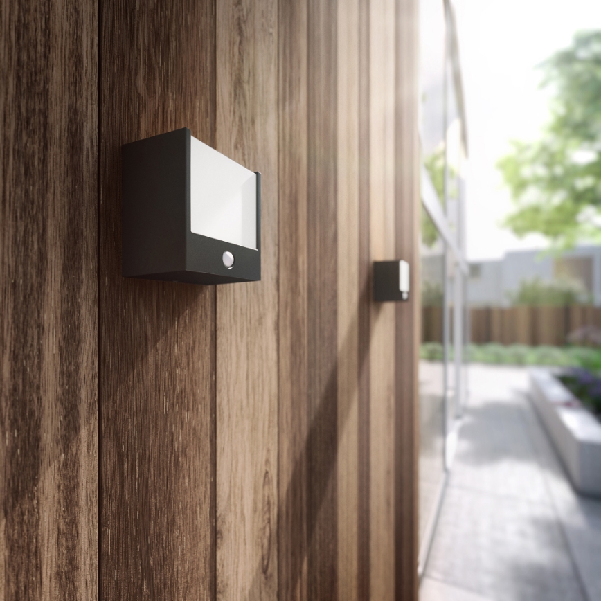 Philips - Світлодіодний вуличний світильник з датчиком 1xLED/3,5W IP44