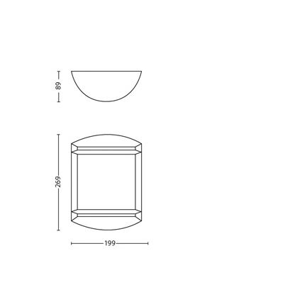 Philips - Наружный настенный светильник LED/6W/230V IP44
