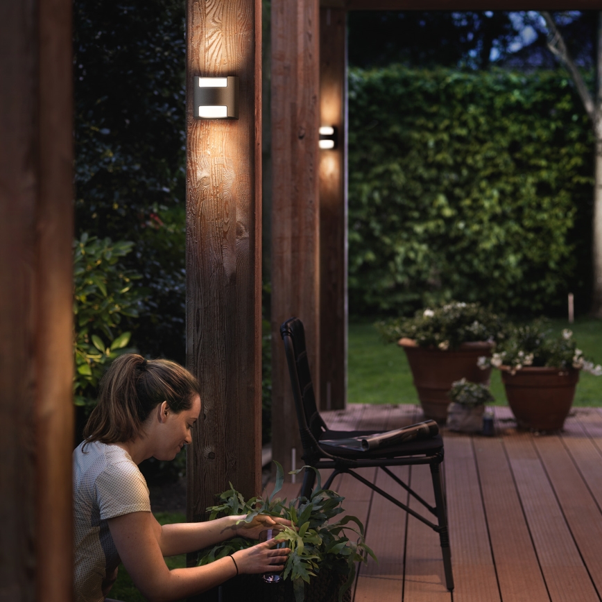 Philips - Вуличний настінний світильник 2xLED/4,5W/230V IP44