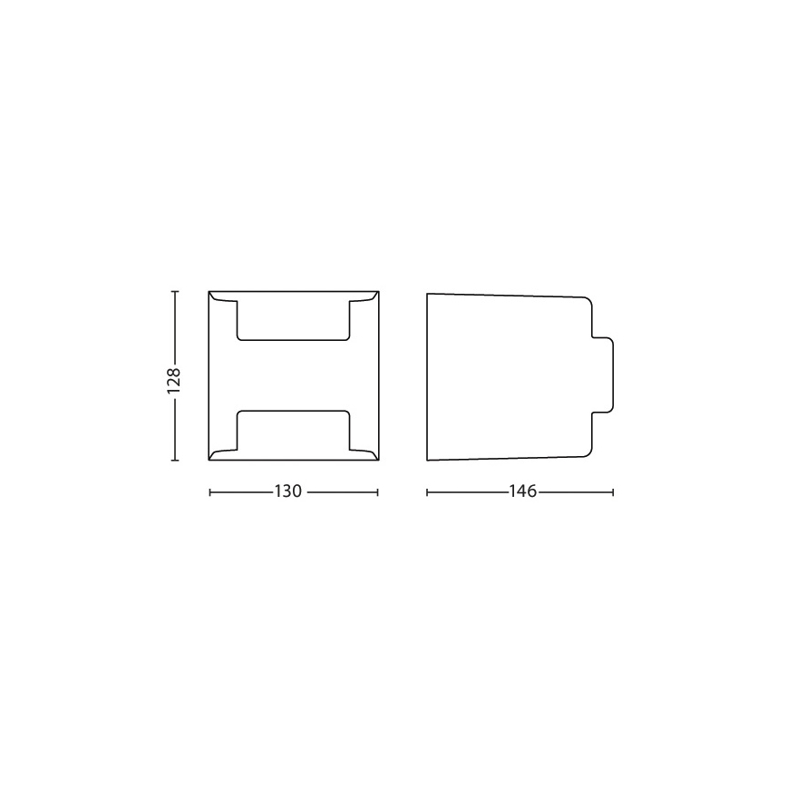 Philips - Вуличний настінний світильник 2xLED/4,5W/230V IP44