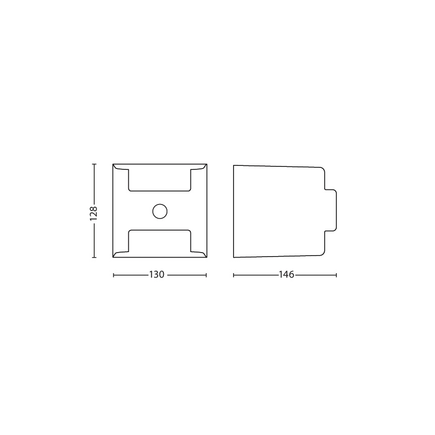 Philips - Вуличний сенсорний світильник 2xLED/4,5W/230V IP44