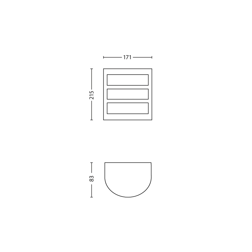 Philips - Уличный настенный светильник LED/6W/230V IP44