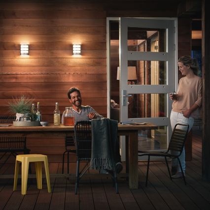 Philips - Зовнішній світильник із сенсором LED/6 Вт/230 В IP44