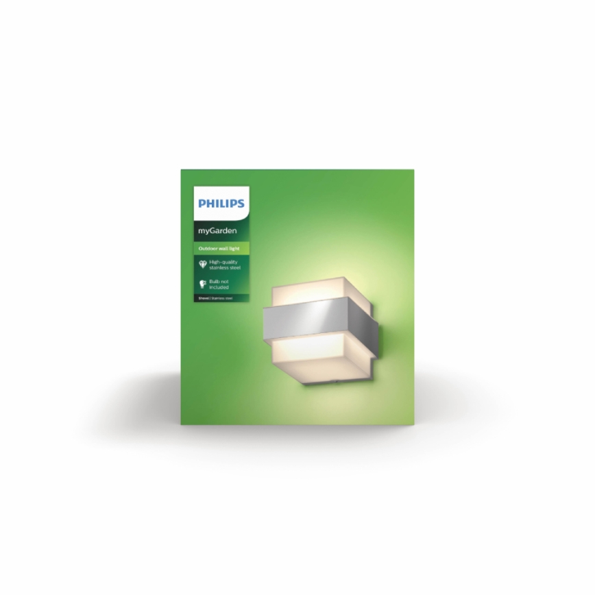 Philips - Зовнішній настінний світильник E27/42W IP44