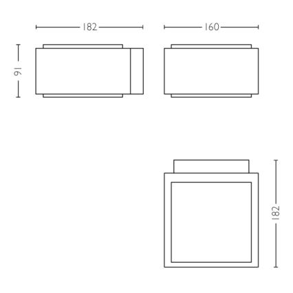 Philips - Зовнішній настінний світильник E27/42W/230V IP44