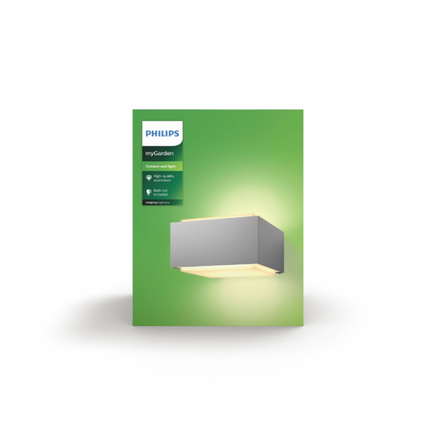 Philips - Зовнішній настінний світильник E27/42W/230V IP44