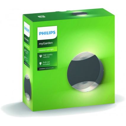 Philips - Зовнішній настінний світильник 2xGU10/5W IP44