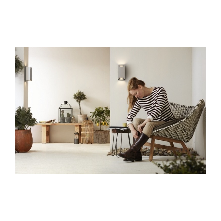 Philips - Зовнішній настінний світильник 2xGU10/5W IP44