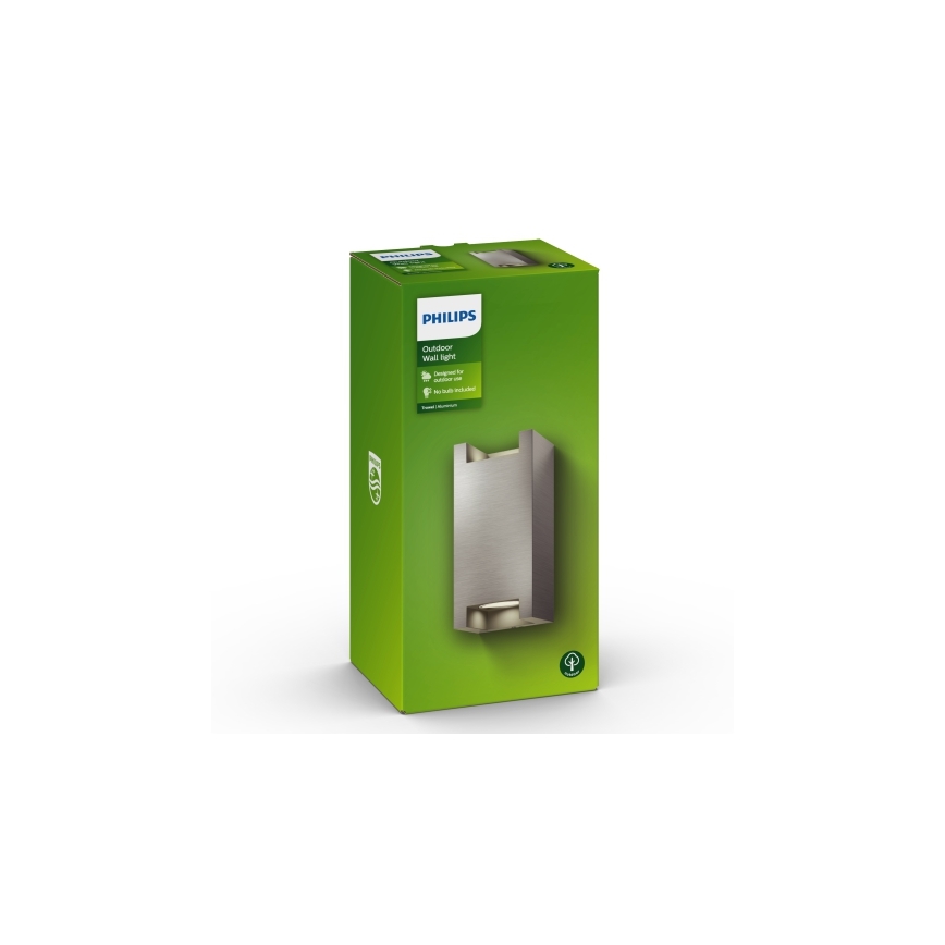 Philips - Зовнішній настінний світильник 2xGU10/5W IP44