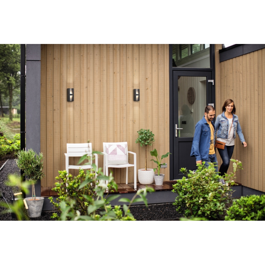 Philips - Вуличний світлодіодний настінний світильник 2xLED/4,5W IP44