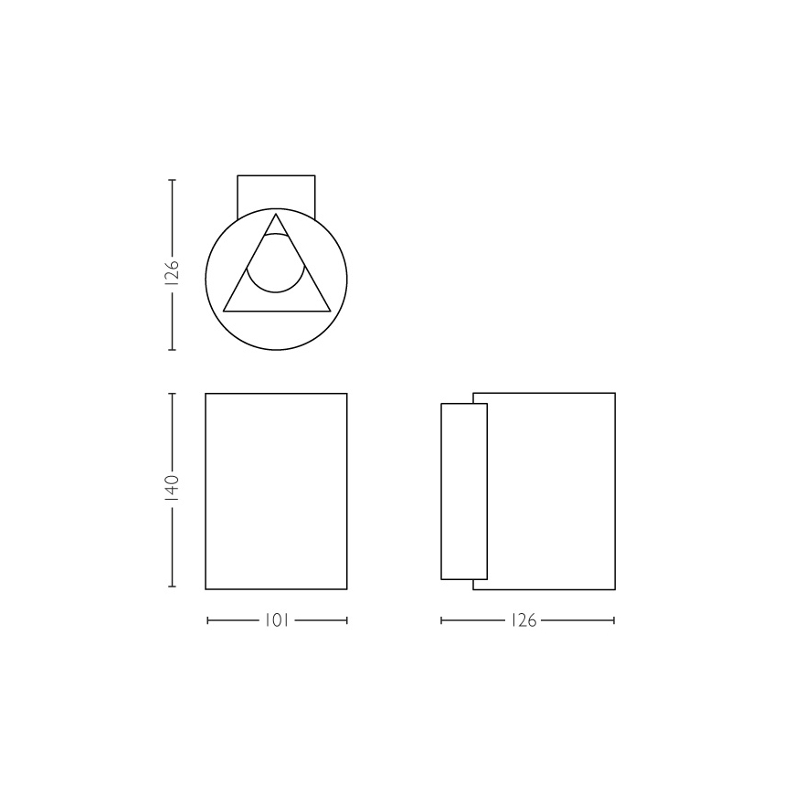 Philips - Вуличний світлодіодний настінний світильник 2xLED/4,5W IP44