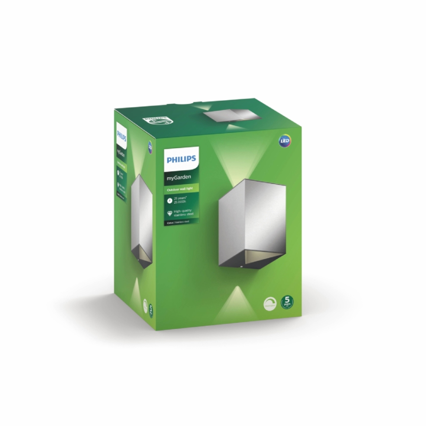 Philips - Уличный светодиодный настенный светильник 2xLED/4,5W/230V IP44