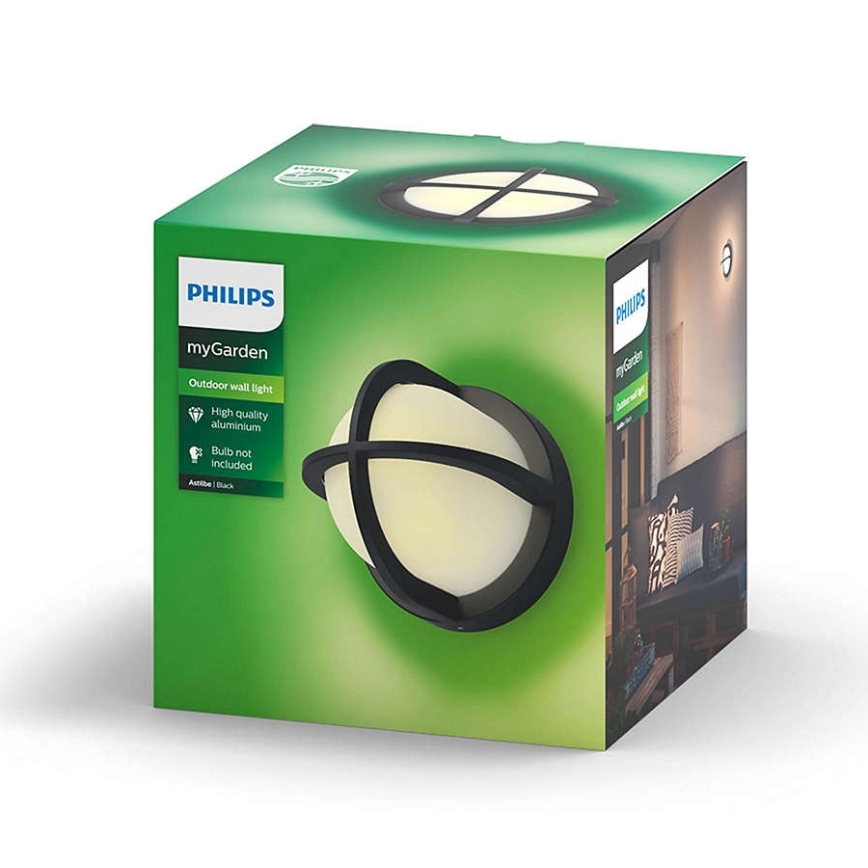 Philips - Зовнішній настінний світильник 1xE27/42W/230V IP44
