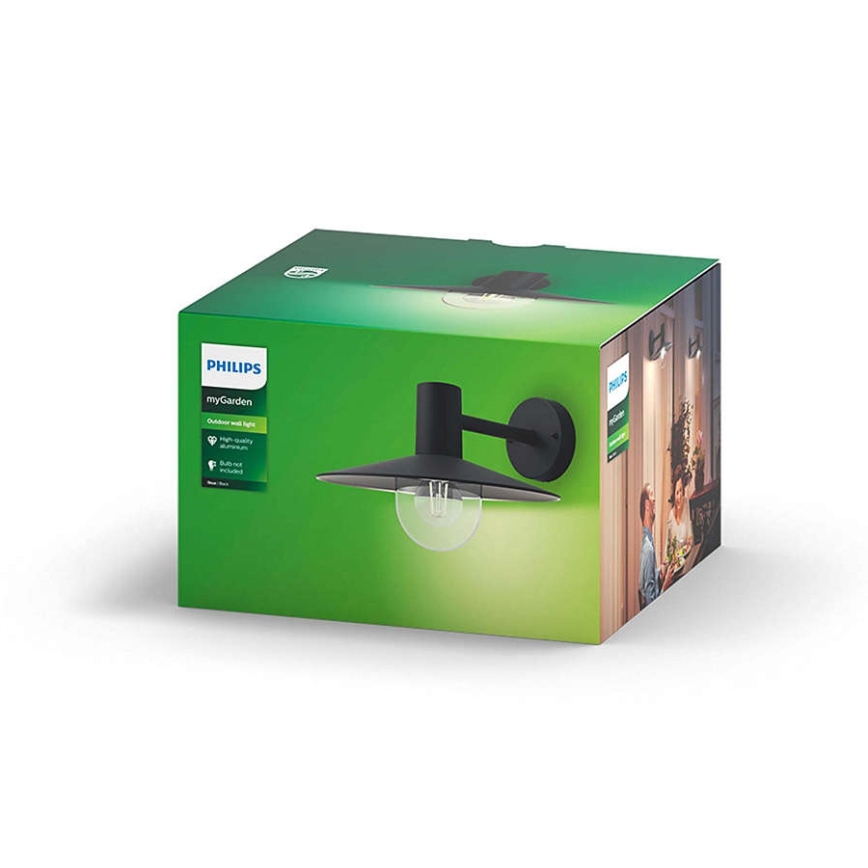 Philips 17382/30/PN - Уличный светильник MYGARDEN SKUA 1xE27/42W/230V IP44