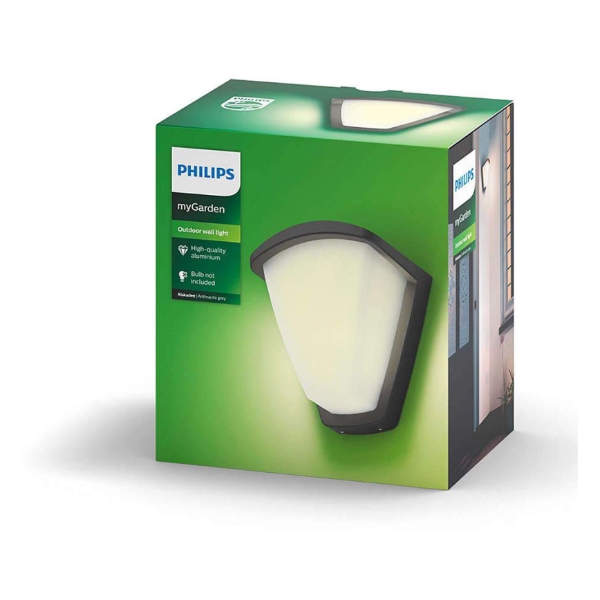 Philips 17383/93/PN - Уличный настенный светильник  KISKADEE 1xE27/42W/230V IP44