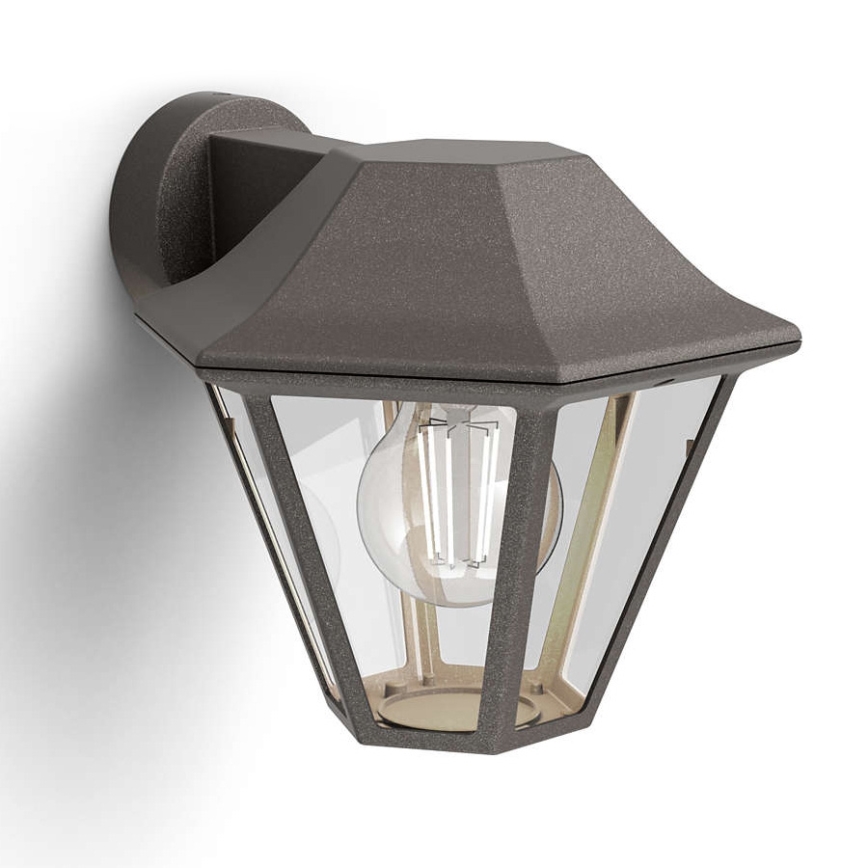 Philips - Зовнішній настінний світильник 1xE27/42W IP44