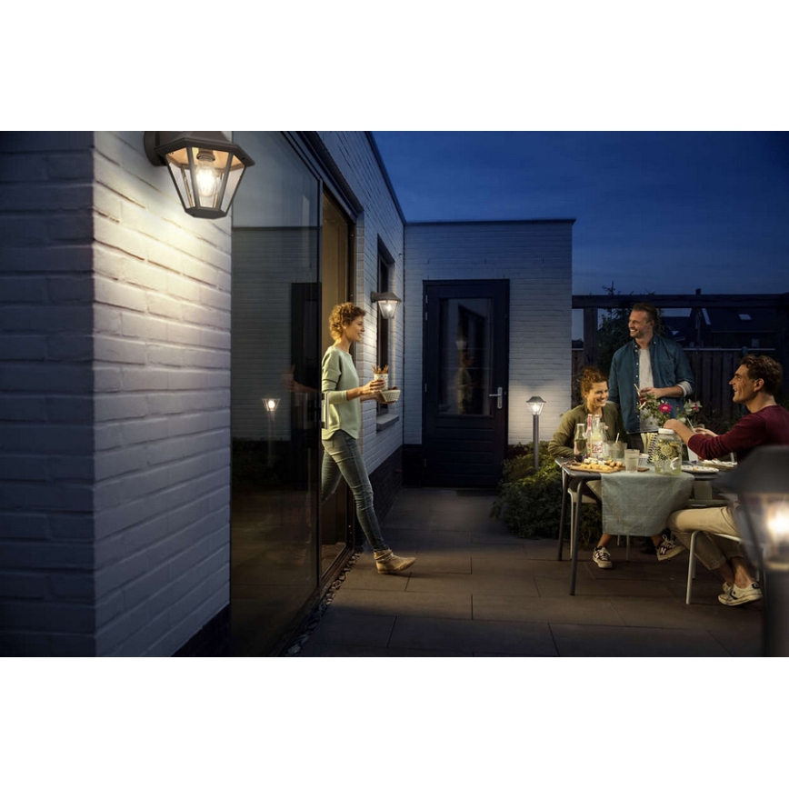 Philips - Зовнішній настінний світильник 1xE27/42W IP44