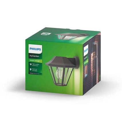 Philips - Зовнішній настінний світильник 1xE27/42W IP44