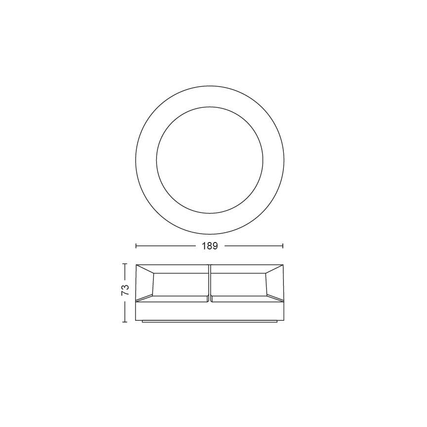 Philips - Светодиодный уличный светильник LED/12W/230V IP44