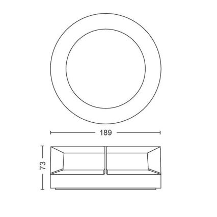 Philips - Светодиодный уличный светильник LED/12W/230V IP44