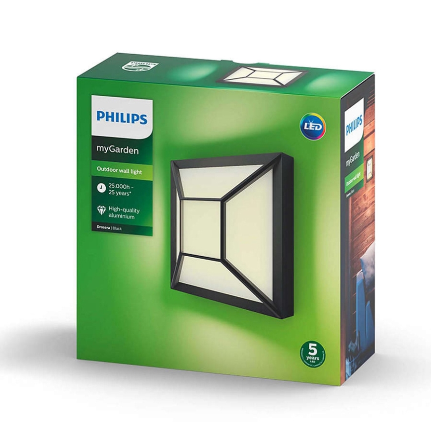 Philips - Вуличний світлодіодний настінний світильник LED/12W IP44