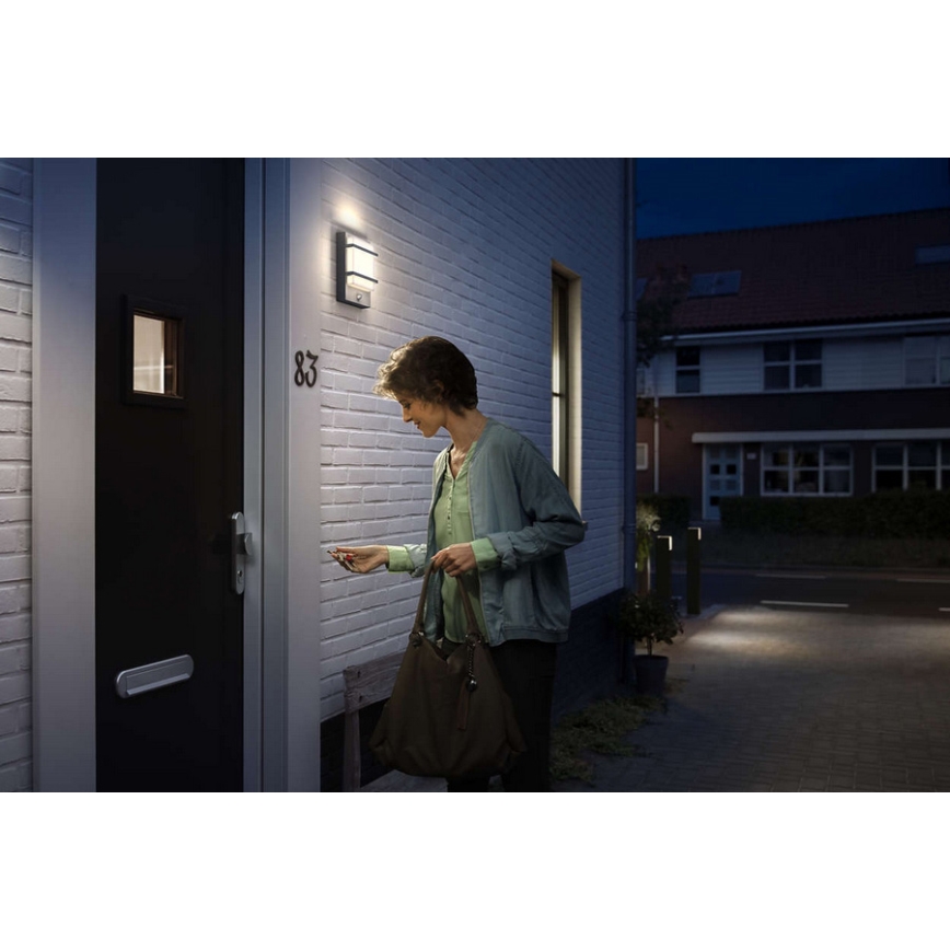 Philips - Вуличний світлодіодний настінний світильник LED/12W IP44