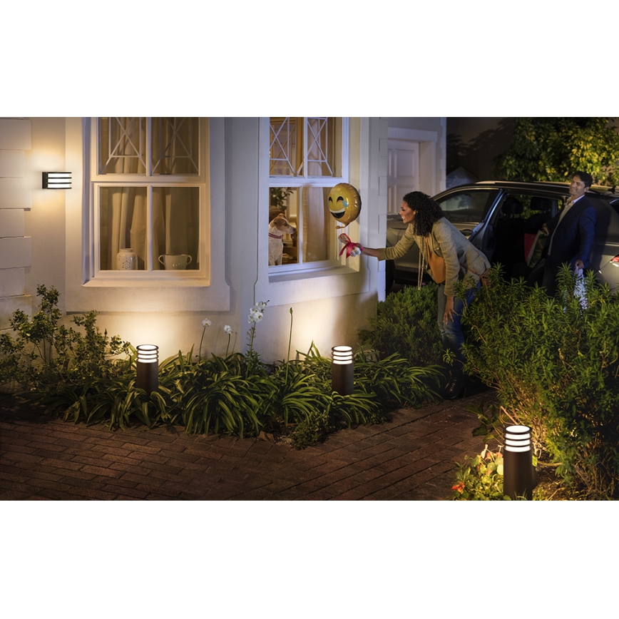 Philips - LED Вуличний настінний світильник з регулюванням яскравості Hue LUCCA 1xE27/9,5W/230V IP44