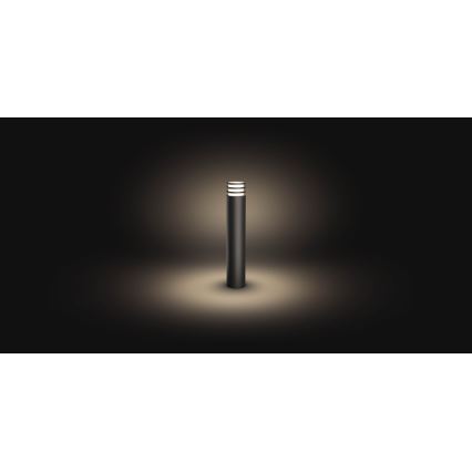 Philips - Светодиодный уличный светильник с регулированием яркости Hue LUCCA 1xE27/9,5W/230V IP44