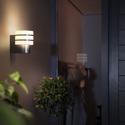 Philips - Уличный светодиодный настенный светильник с регулированием яркости Hue TUAR 1xE27/9,5W IP44