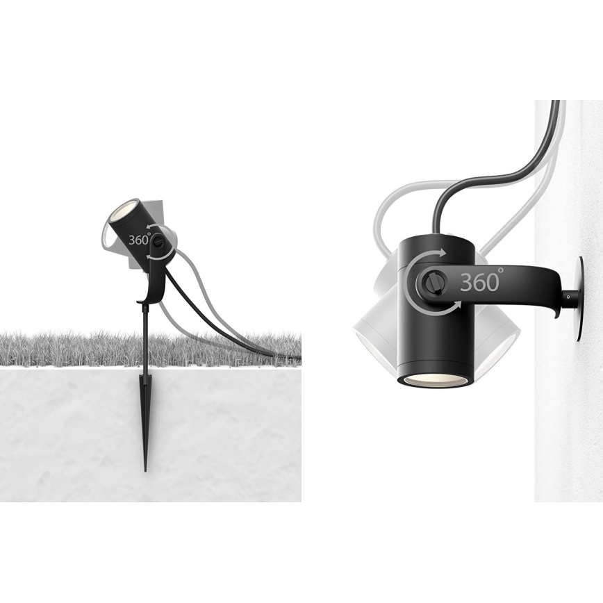 Philips - НАБІР 3x Точковий LED світильник Hue LILY 3xLED/8W/230V IP65