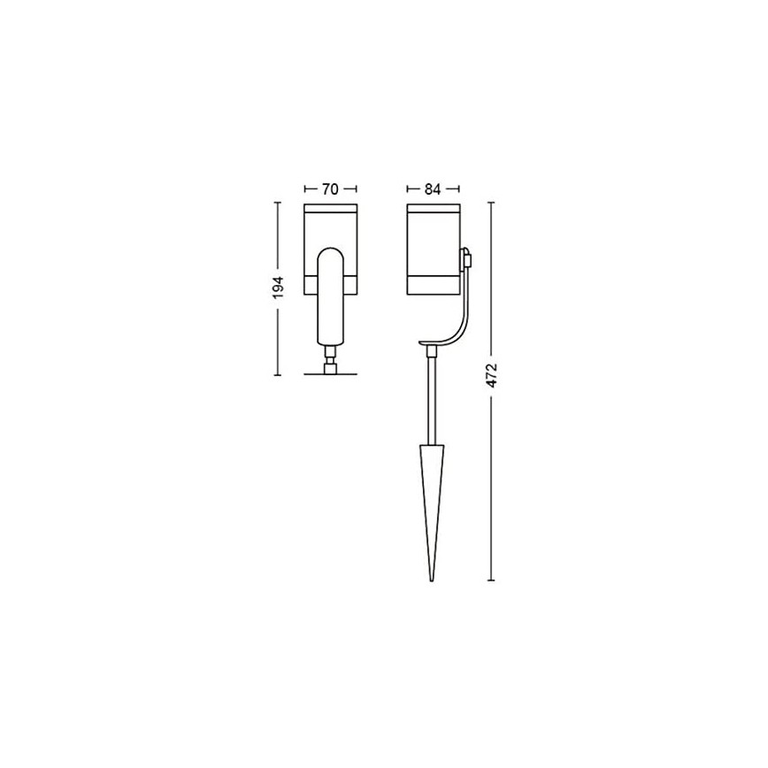 Philips - НАБІР 3x Точковий LED світильник Hue LILY 3xLED/8W/230V IP65