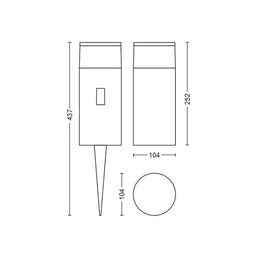 Philips - Вулична LED RGB лампа з регулюванням яскравості Hue CALLA LED/8W/24V IP65