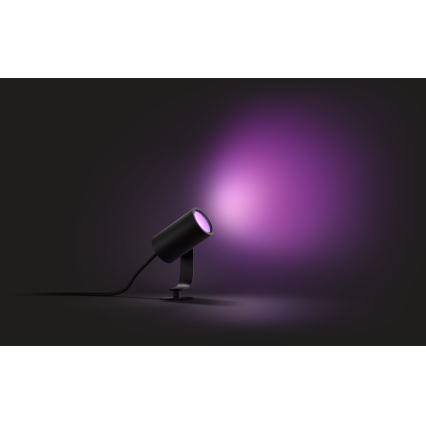Philips - Светодиодный уличный точечный RGB-светильник Hue LILY LED/8W/230V IP65