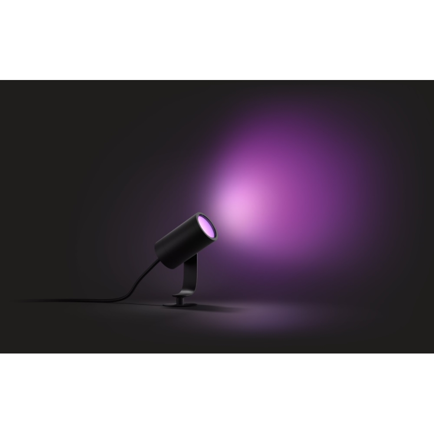 Philips - Светодиодный уличный точечный RGB-светильник Hue LILY LED/8W/230V IP65
