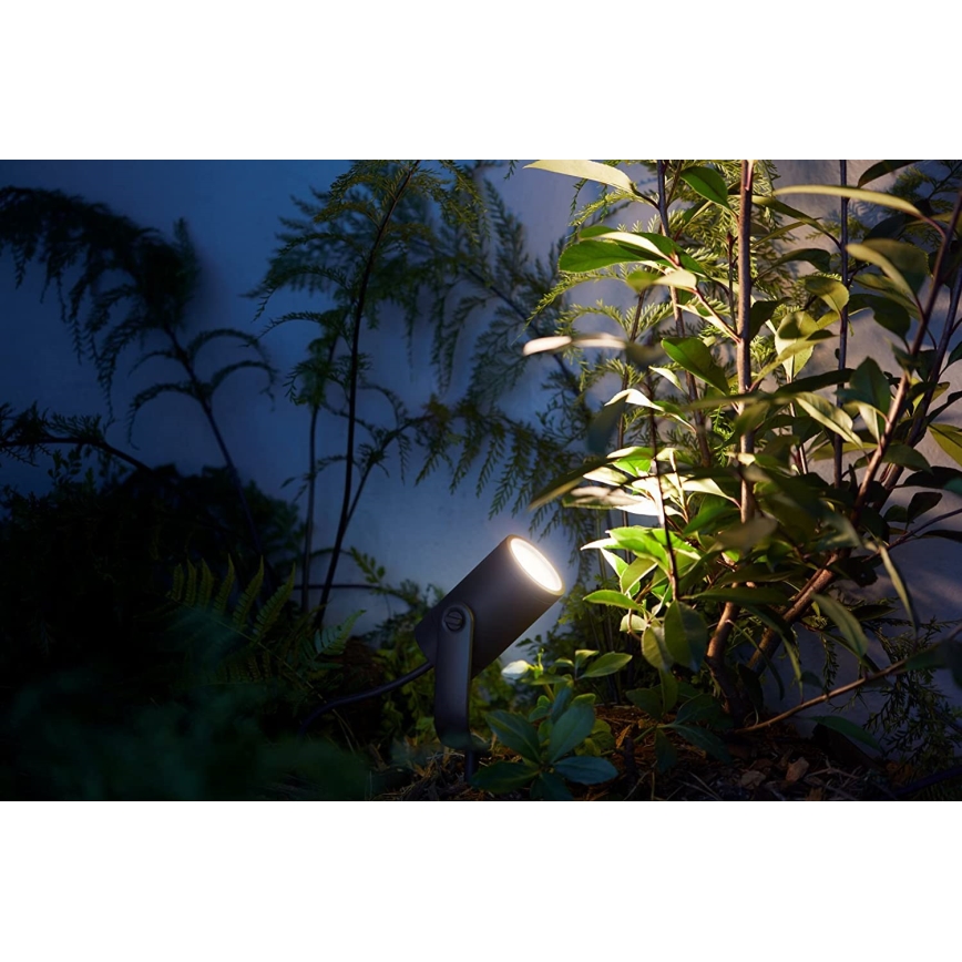 Philips - Светодиодный уличный точечный RGB-светильник Hue LILY LED/8W/230V IP65